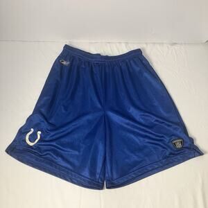 INDIANAPOLIS COLTS  On Field Practice Shorts Size L Blue Embroidered Logo